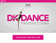 Tablet Screenshot of dkdancepro.com